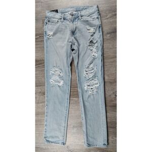 Abercrombie &‎ Fitch Jeans 30x30 Blue Langdon Slim Distressed Mens Light